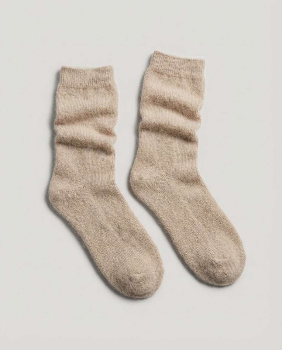WF26TOUC003-BE - Beige - The 100% Cashmere Bed Socks