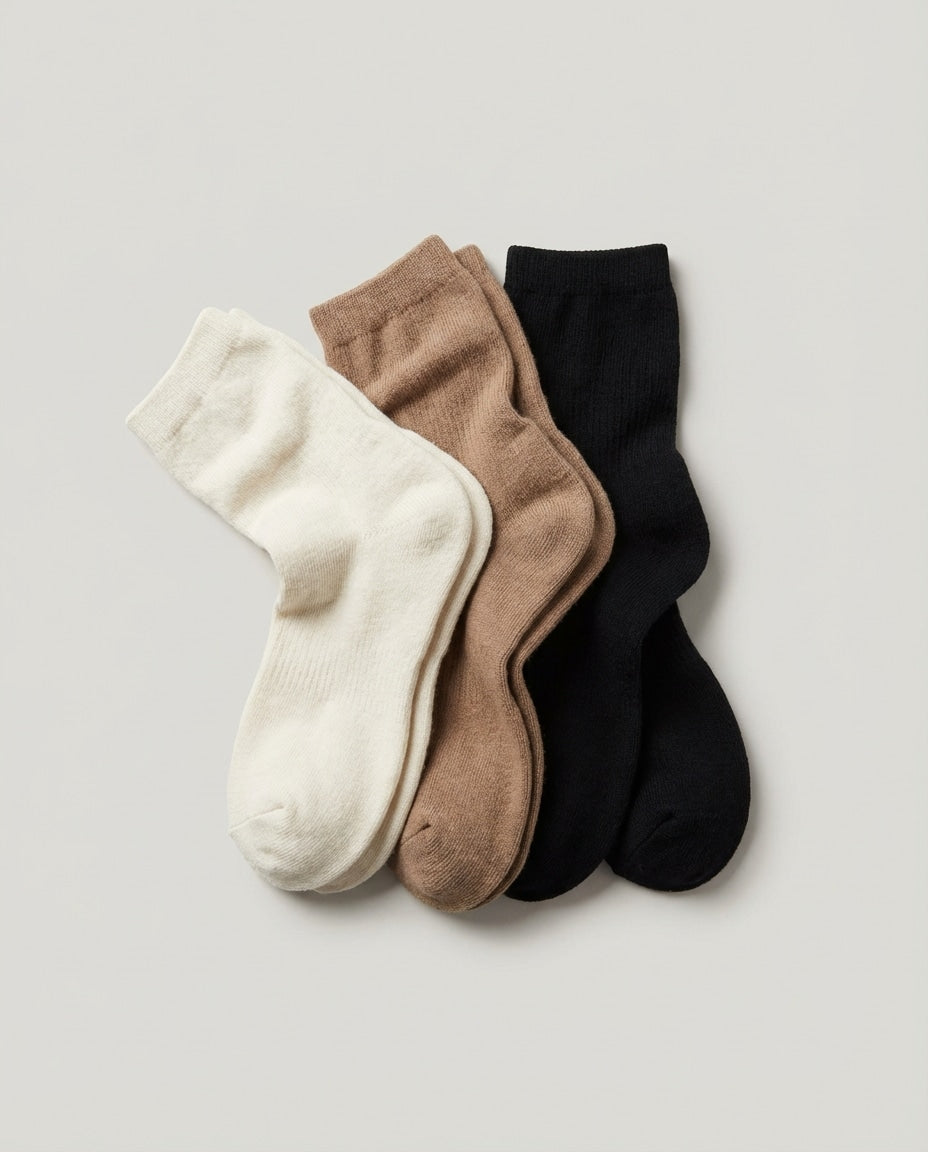 Wildfool Zero-Pressure Recovery Set in The Earth Mix - Zoom View - 95% Combed Cotton, Zero-Pressure Fit