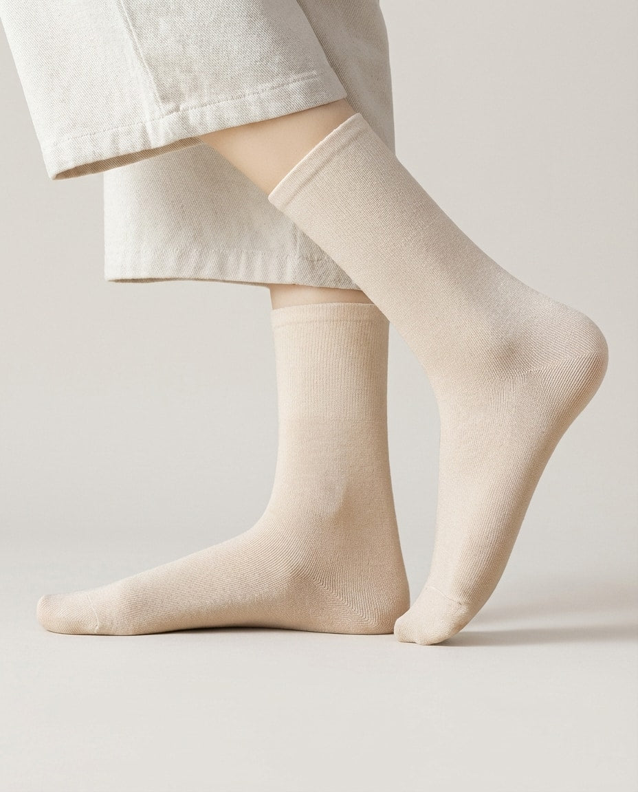 Wildfool Zero-Pressure Recovery Set in The Earth Mix - Zoom View - 95% Combed Cotton, Zero-Pressure Fit