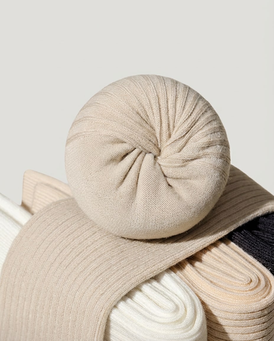 Wildfool 7A Sculpting Calf Sock (3-Pack) in Ivory + Sand + Dove Grey - Zoom View - Seamless Comfort & Sculpting Support