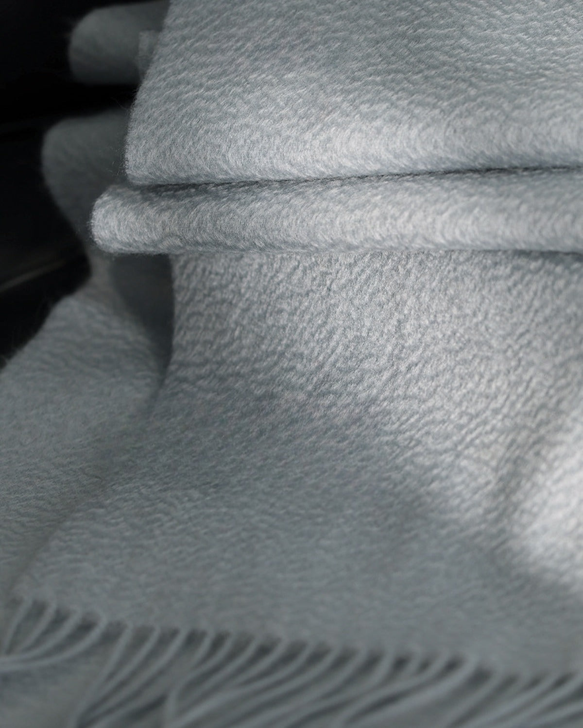 The Dune 100% Cashmere Scarf in Ice Blue