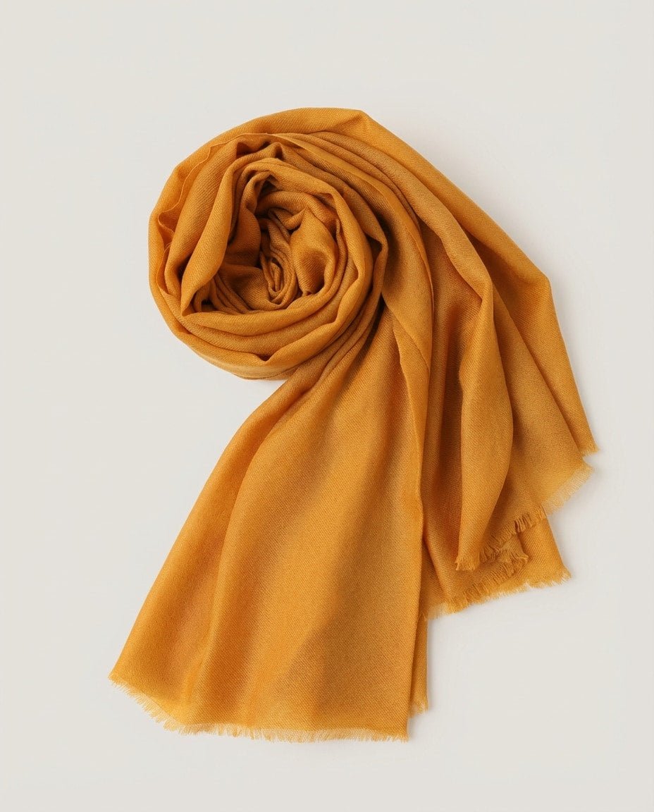 WF26WRAP003-YE - Orange - The 200 - Count Air Cashmere Stole