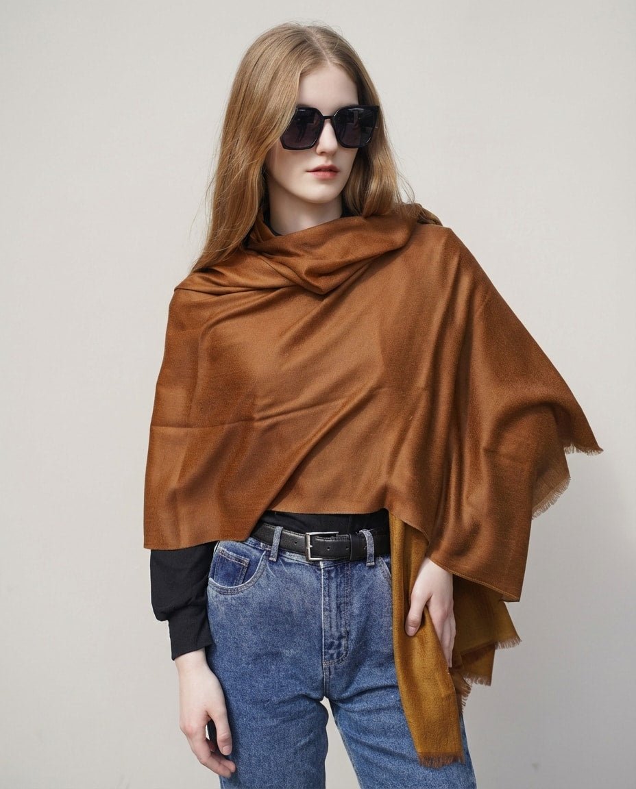 WF26WRAP005-GO - Amber - The 100 - Count Worsted Satin Wrap