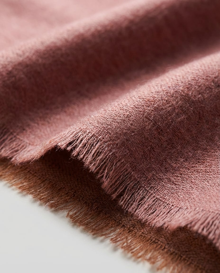 Wildfool 100-Count Worsted Satin Wrap in Rose - Zoom View - Architectural Scale full-body coverage shawl