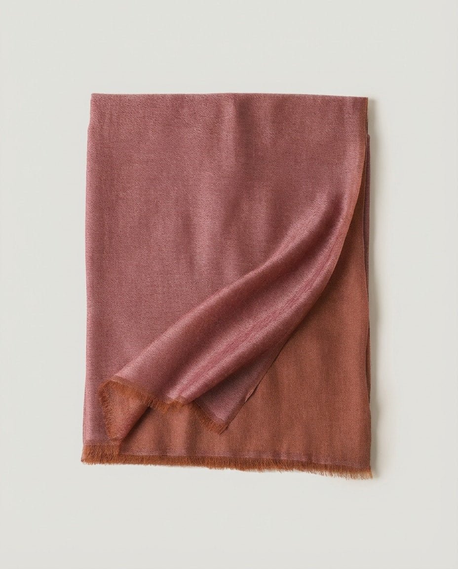 WF26WRAP005-RD - Rose - The 100 - Count Worsted Satin Wrap