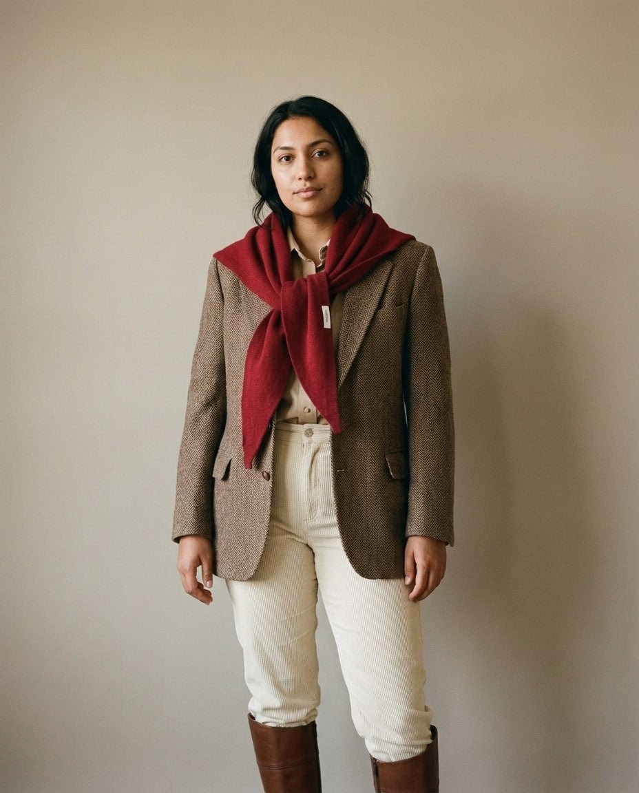 WF26WRAP006-RD - Merlot - The 100% Wool Knit Bandana