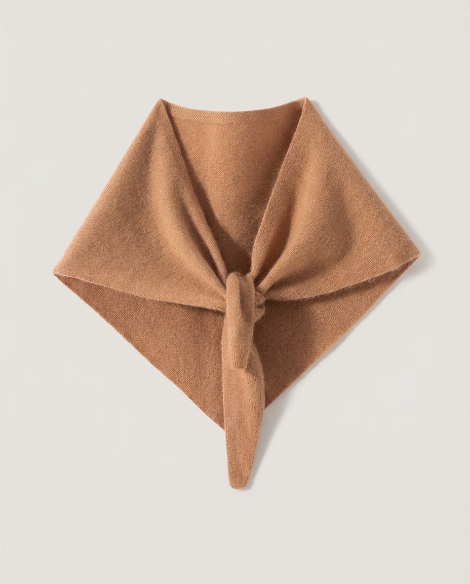 WF26WRAP007-CM - Camel - The 100% Cashmere Mini Neckerchief