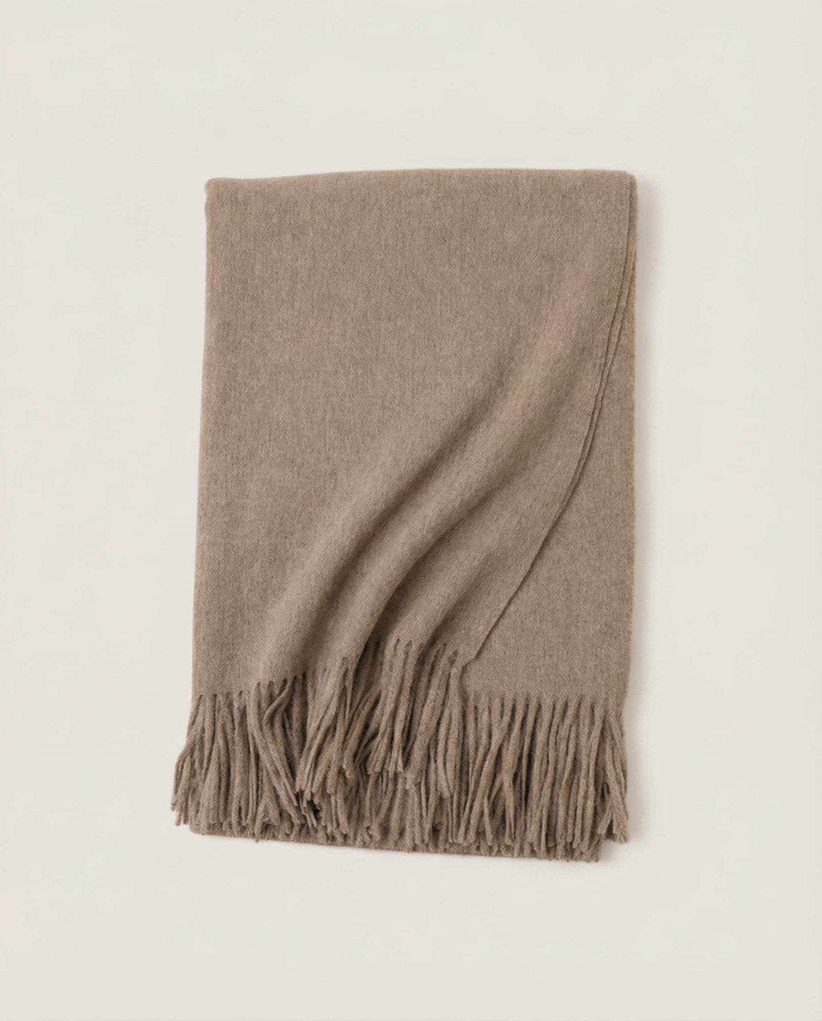 WF26WRAP009-BR - Taupe - The Nomad Lambswool Blanket - Wrap
