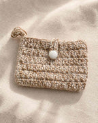 The Crochet Coin Purse Charm - Milk Tea