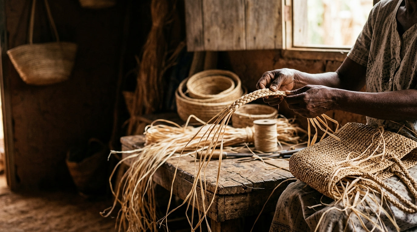 Wildfool raffia craft workshop